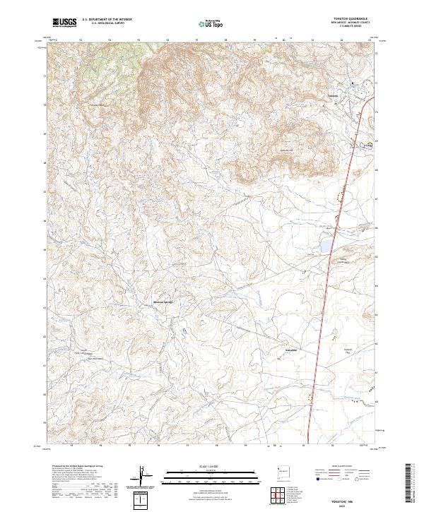 Tohatchi, NM — USGS 7.5-minute topo (2023)