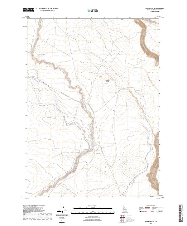Roseworth SE, ID — USGS 7.5-minute topo (2023)
