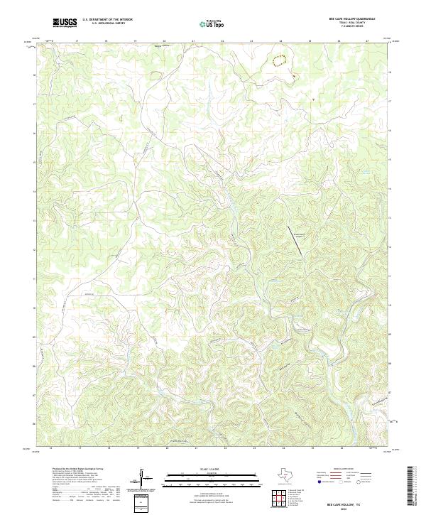 Bee Cave Hollow, TX — USGS 7.5-minute topo (2022)