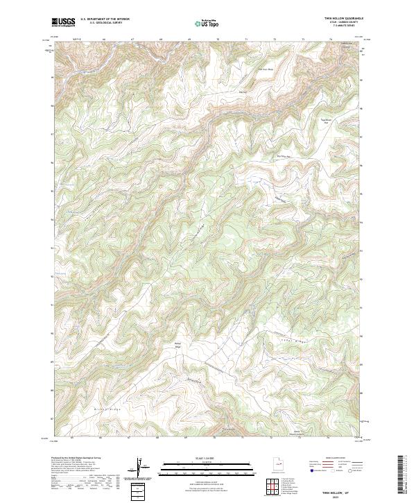 Twin Hollow, UT — USGS 7.5-minute topo (2023)