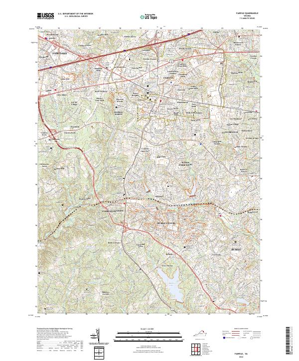 Fairfax, VA — USGS 7.5-minute topo (2022)