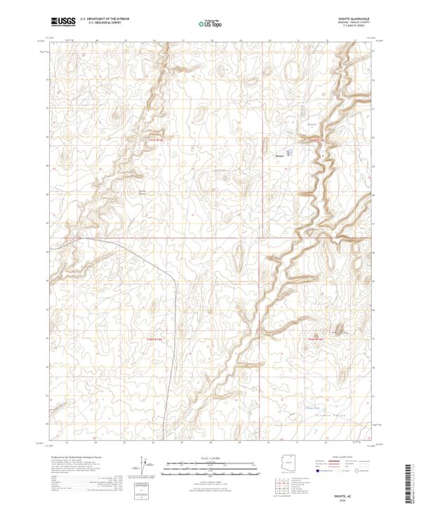 Shonto, AZ — USGS 7.5-minute topo (2026)