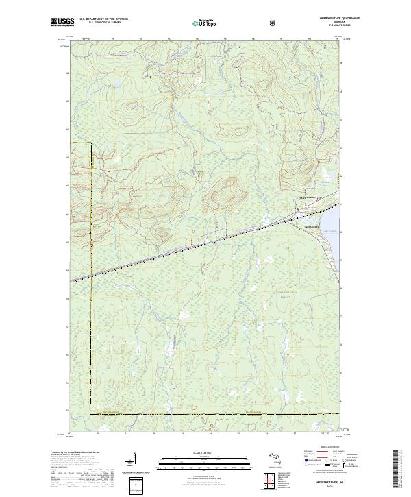 Merriweather, MI — USGS 7.5-minute topo (2023)