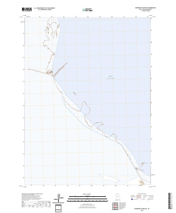 Gunnison Island SW, UT — USGS 7.5-minute topo (2023)