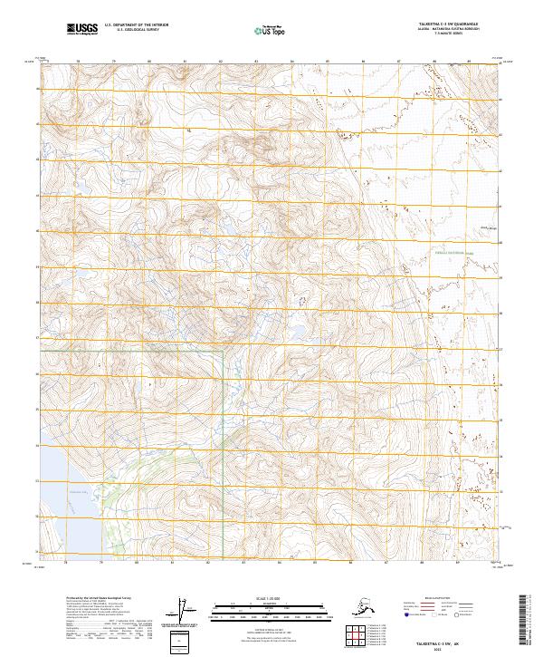 Talkeetna C-3 SW, AK — USGS 7.5-minute topo (2023)