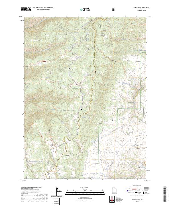Curtis Ridge, UT — USGS 7.5-minute topo (2023)