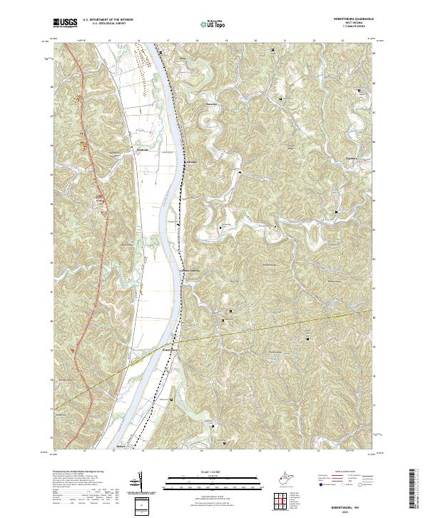 Robertsburg, WV — USGS 7.5-minute topo (2023)