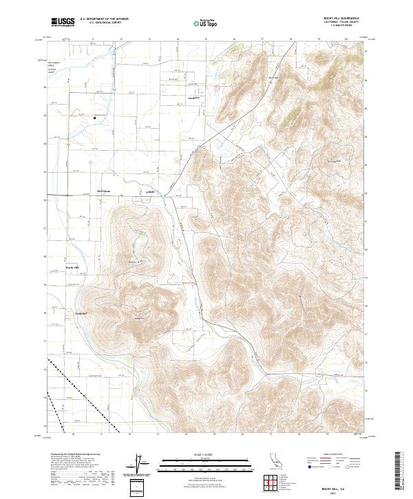 Rocky Hill, CA — USGS 7.5-minute topo (2021)