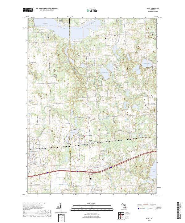 Elba, MI — USGS 7.5-minute topo (2023)