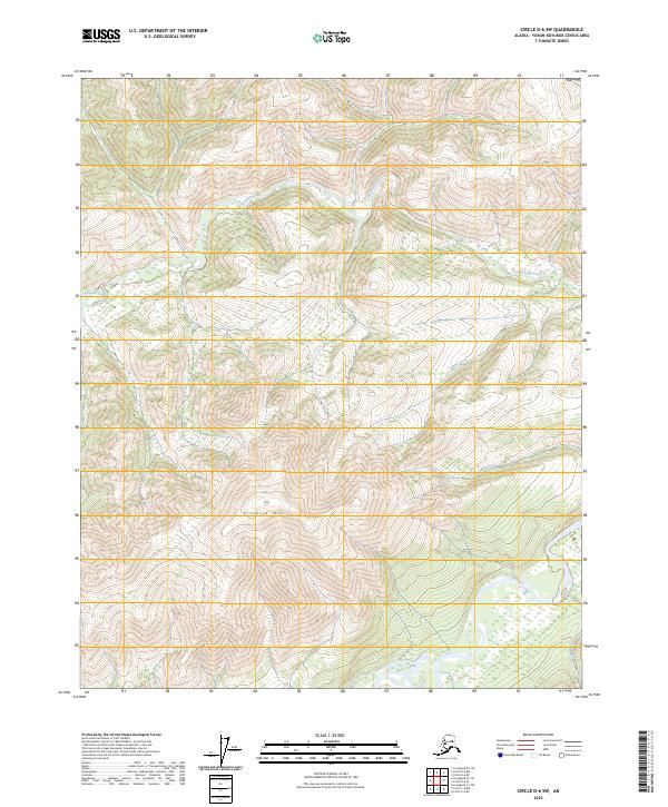 Circle D-6 SW, AK — USGS 7.5-minute topo (2023)