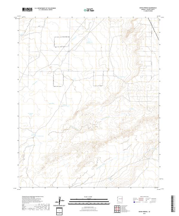 Seven Springs, AZ — USGS 7.5-minute topo (2021)