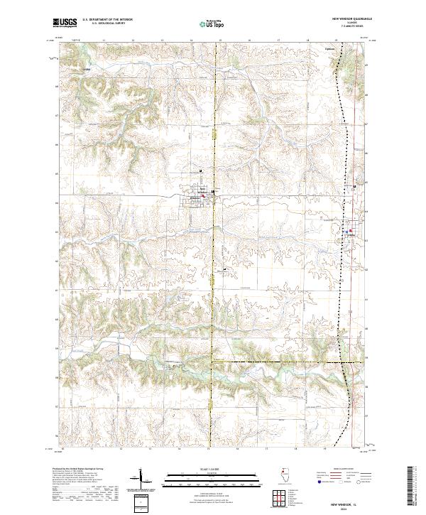 New Windsor, IL — USGS 7.5-minute topo (2024)