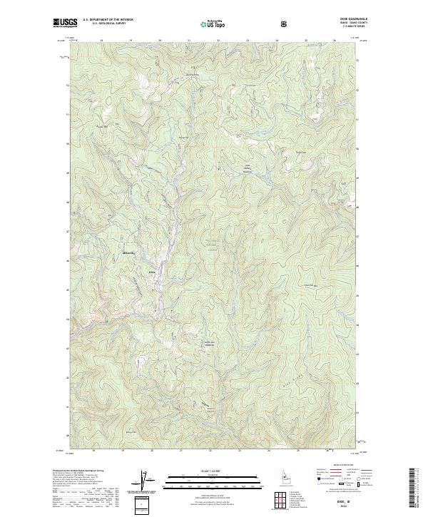 Dixie, ID — USGS 7.5-minute topo (2024)