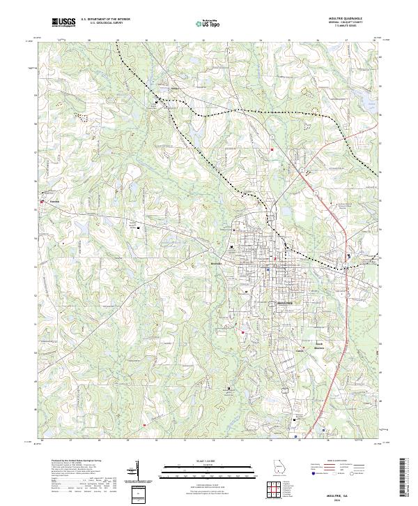 Moultrie, GA — USGS 7.5-minute topo (2024)