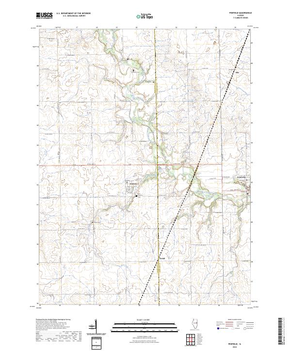 Penfield, IL — USGS 7.5-minute topo (2024)