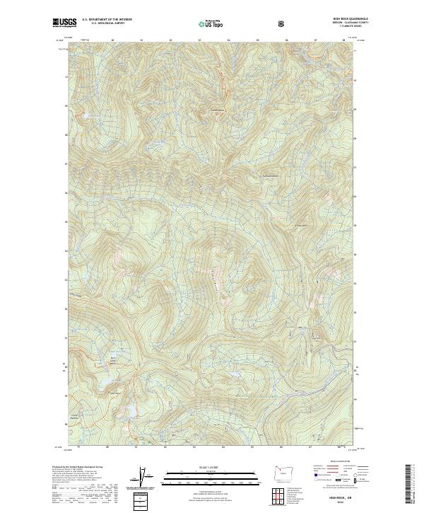 High Rock, OR — USGS 7.5-minute topo (2024)