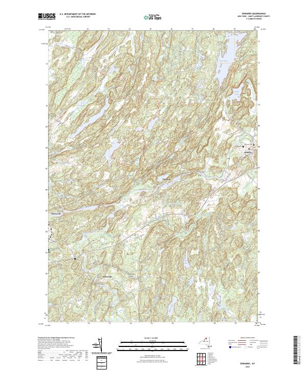 Edwards, NY — USGS 7.5-minute topo (2023)