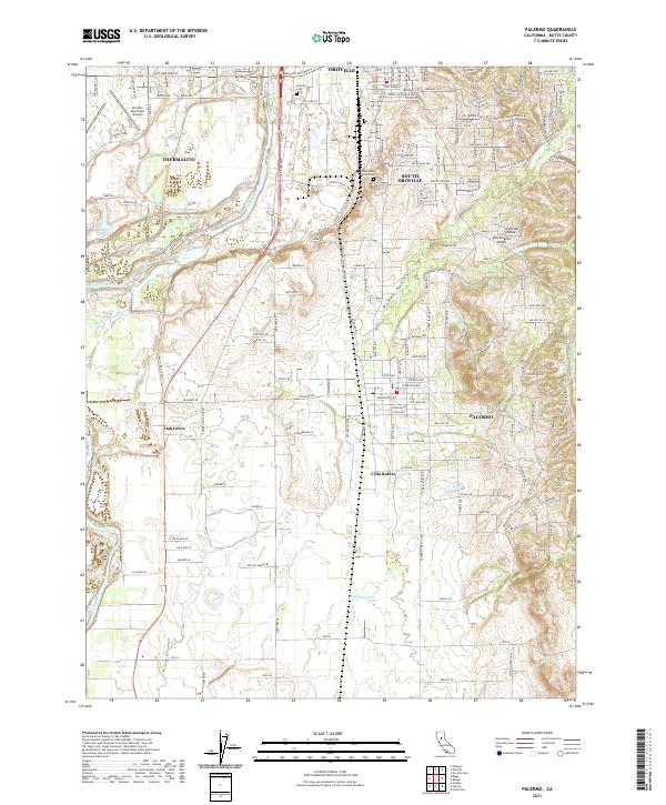 Palermo, CA — USGS 7.5-minute topo (2021)