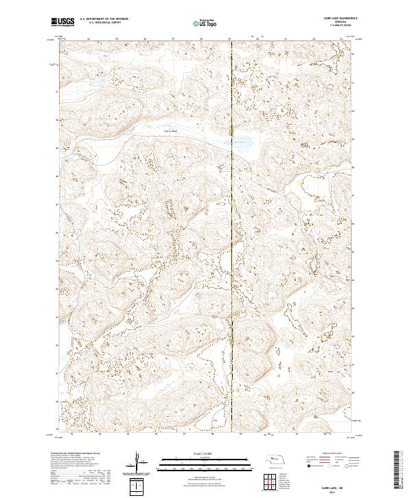 Carr Lake, NE — USGS 7.5-minute topo (2021)