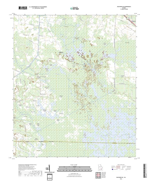 Waycross SE, GA — USGS 7.5-minute topo (2024)
