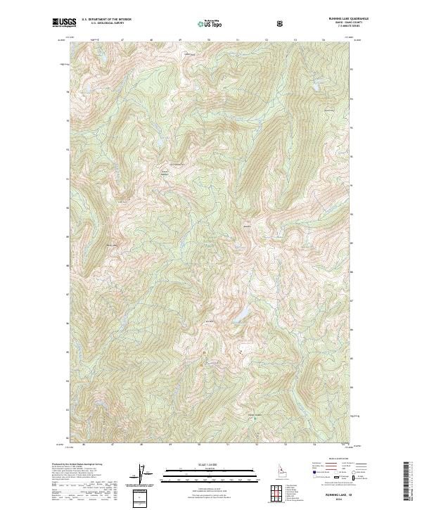 Running Lake, ID — USGS 7.5-minute topo (2024)