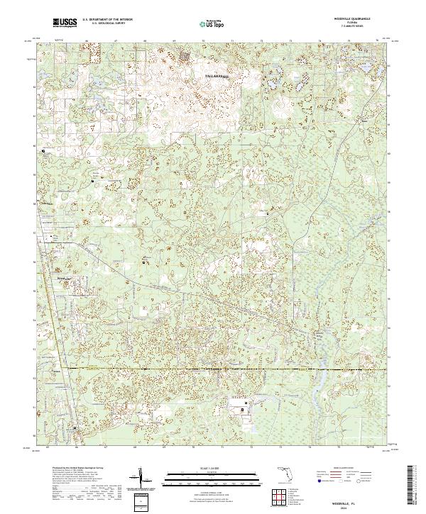 Woodville, FL — USGS 7.5-minute topo (2024)