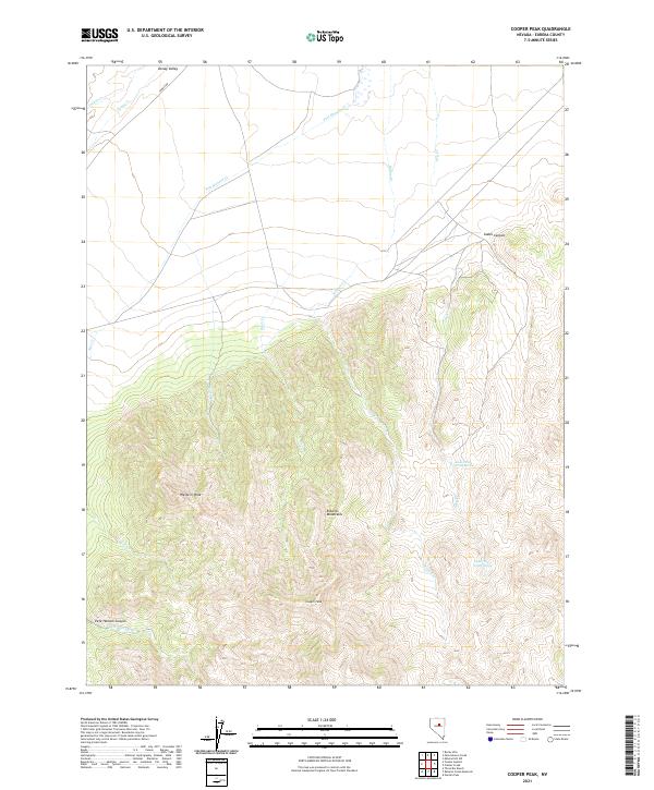Cooper Peak, NV — USGS 7.5-minute topo (2021)