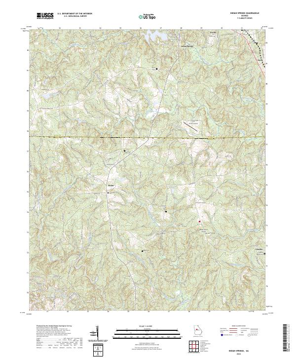 Indian Springs, GA — USGS 7.5-minute topo (2024)