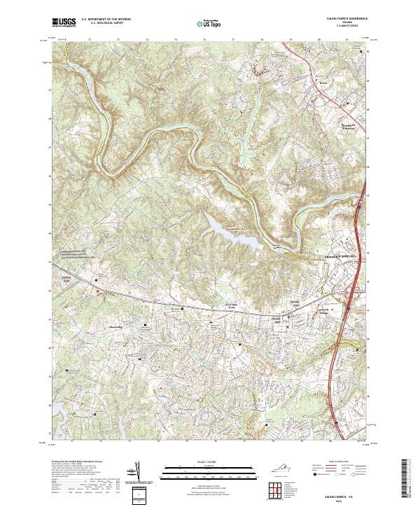 Salem Church, VA — USGS 7.5-minute topo (2022)