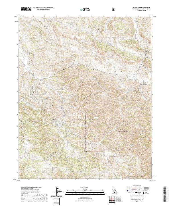 Wilson Corner, CA — USGS 7.5-minute topo (2021)