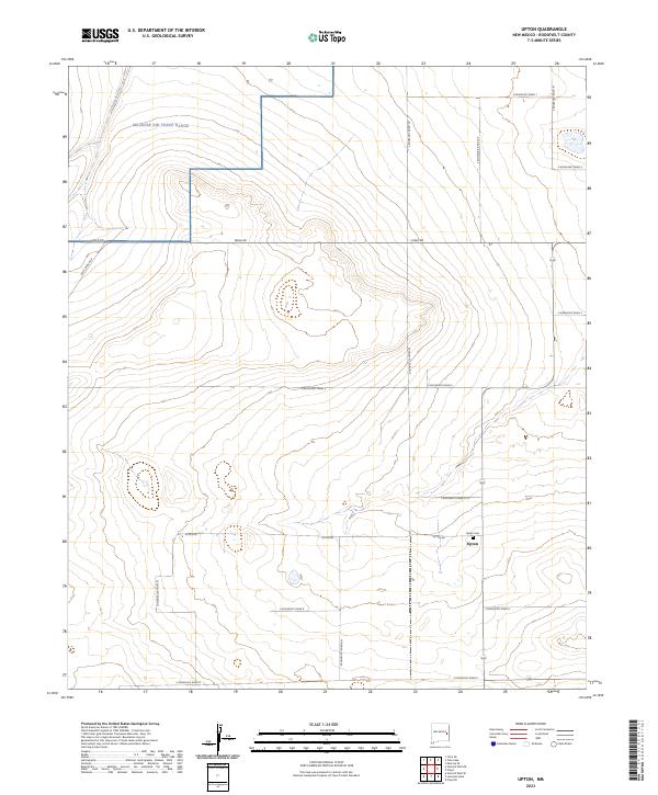 Upton, NM — USGS 7.5-minute topo (2023)