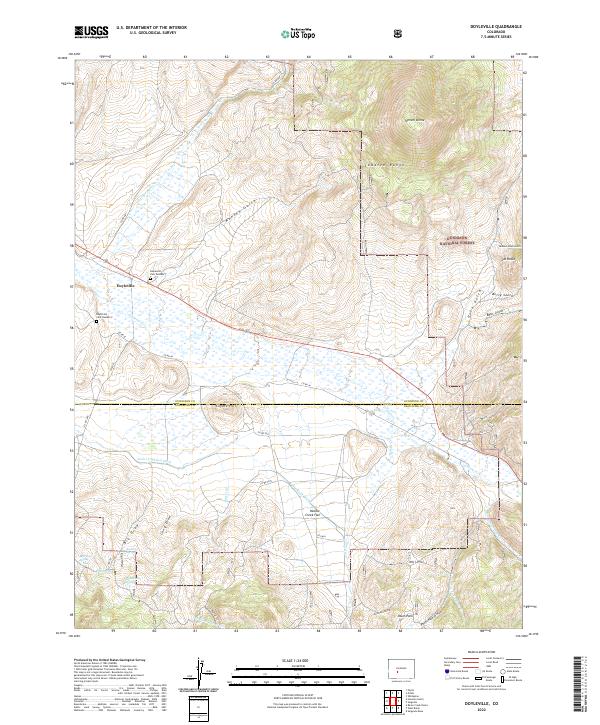 Doyleville, CO — USGS 7.5-minute topo (2022)