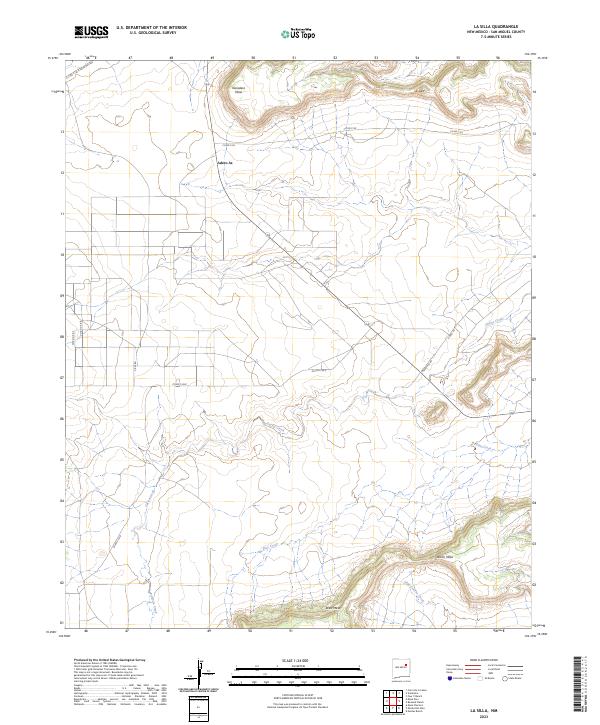 La Silla, NM — USGS 7.5-minute topo (2023)