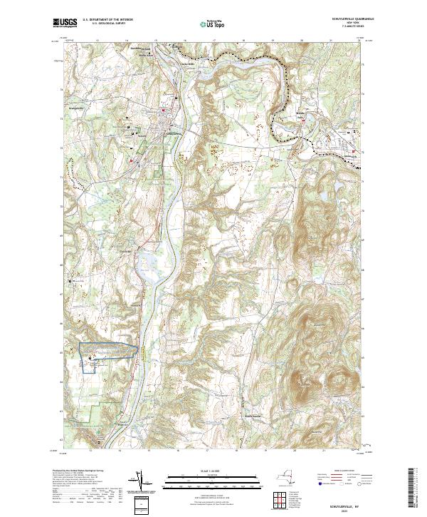 Schuylerville, NY — USGS 7.5-minute topo (2023)