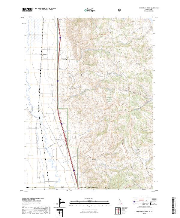 Henderson Creek, ID-UT — USGS 7.5-minute topo (2023)