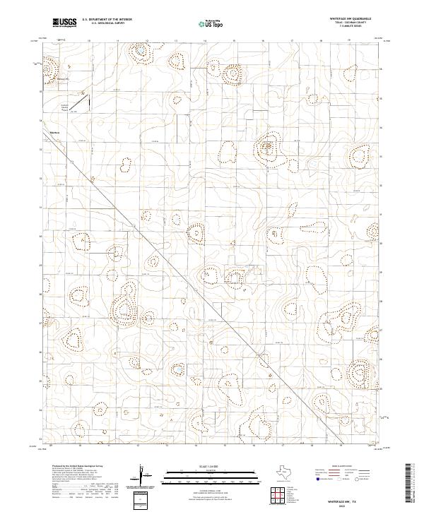Whiteface NW, TX — USGS 7.5-minute topo (2022)