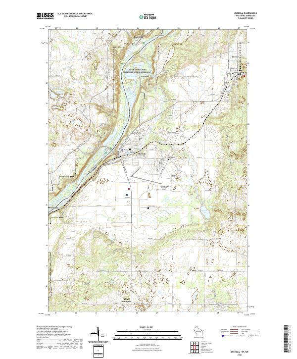 Osceola, WI-MN — USGS 7.5-minute topo (2022)
