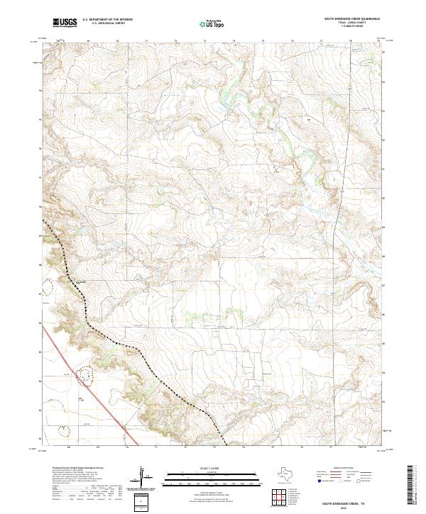 South Dokegood Creek, TX — USGS 7.5-minute topo (2022)