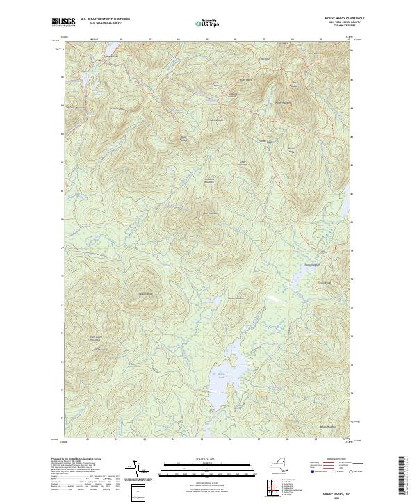 Mount Marcy, NY — USGS 7.5-minute topo (2023)
