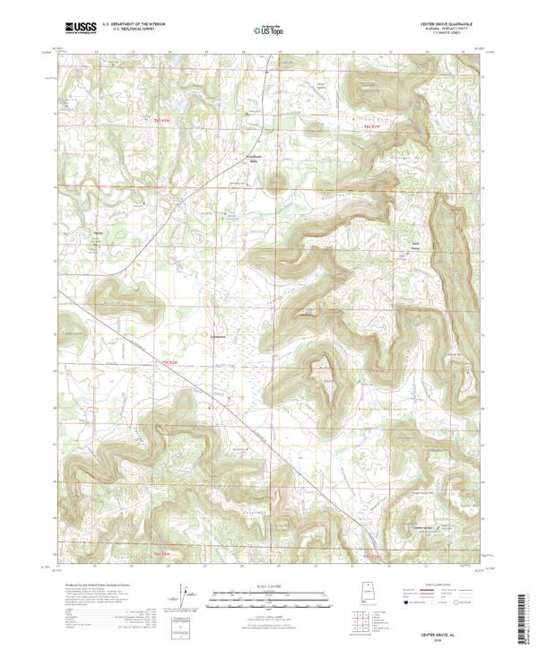 Center Grove, AL — USGS 7.5-minute topo (2026)