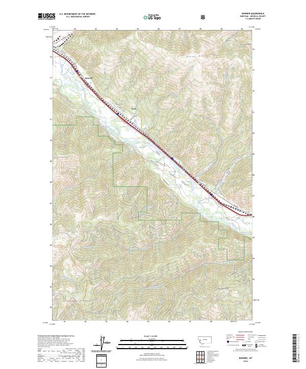 Bonner, MT — USGS 7.5-minute topo (2024)