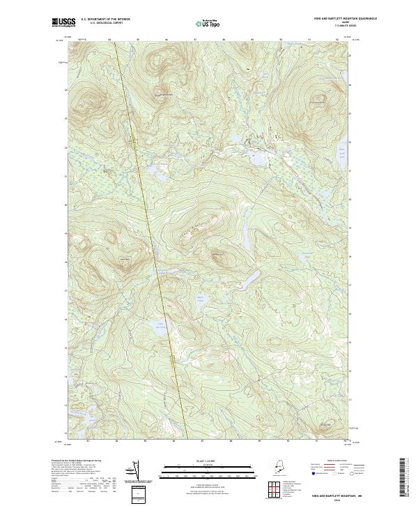 King And Bartlett Mountain, ME — USGS 7.5-minute topo (2024)