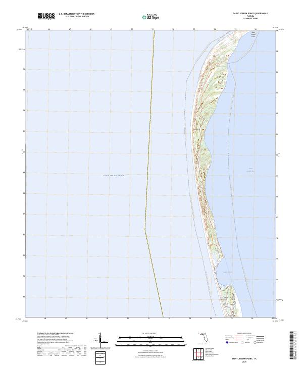 Saint Joseph Point, FL — USGS 7.5-minute topo (2025)