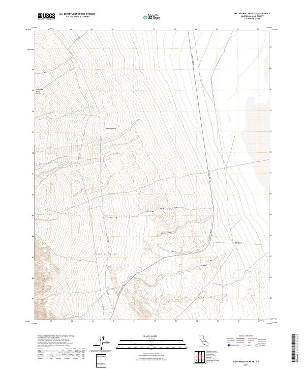 Maturango Peak SE, CA — USGS 7.5-minute topo (2021)