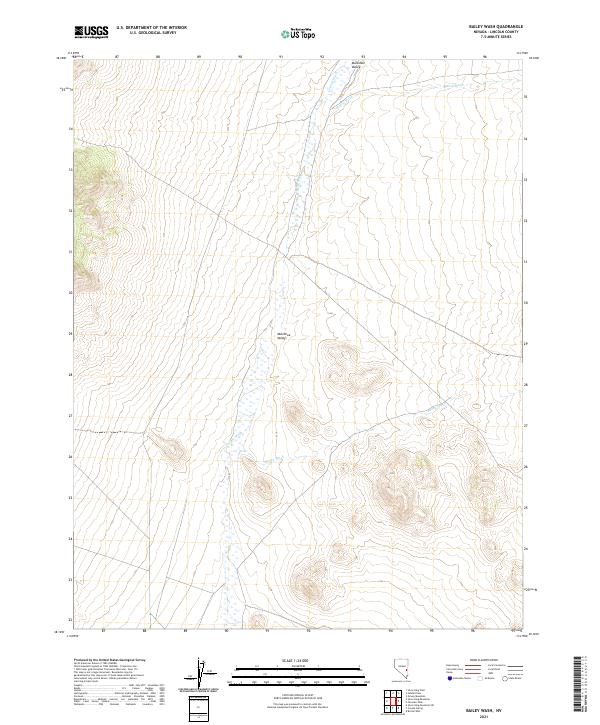 Bailey Wash, NV — USGS 7.5-minute topo (2021)