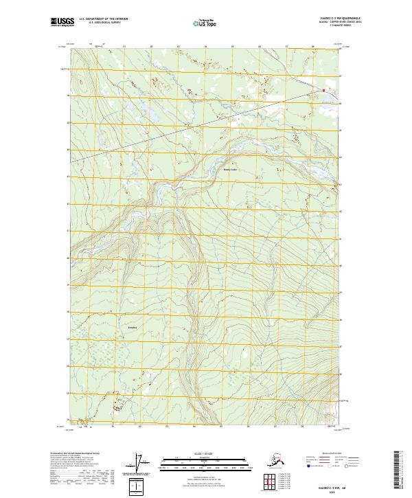Valdez C-3 NW, AK — USGS 7.5-minute topo (2023)