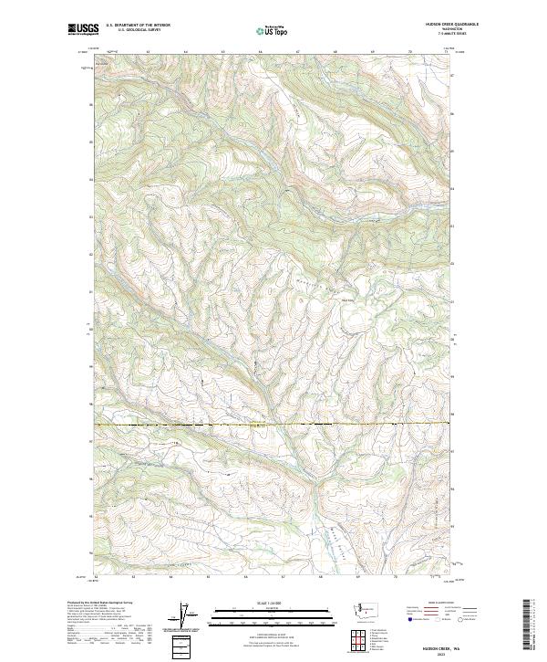 Hudson Creek, WA — USGS 7.5-minute topo (2023)