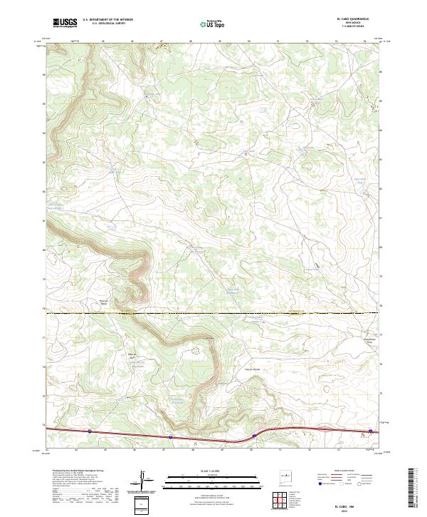 El Cabo, NM — USGS 7.5-minute topo (2023)