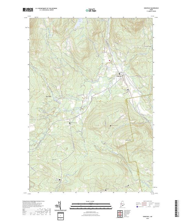 Kingfield, ME — USGS 7.5-minute topo (2024)