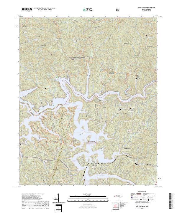 Noland Creek, NC — USGS 7.5-minute topo (2022)